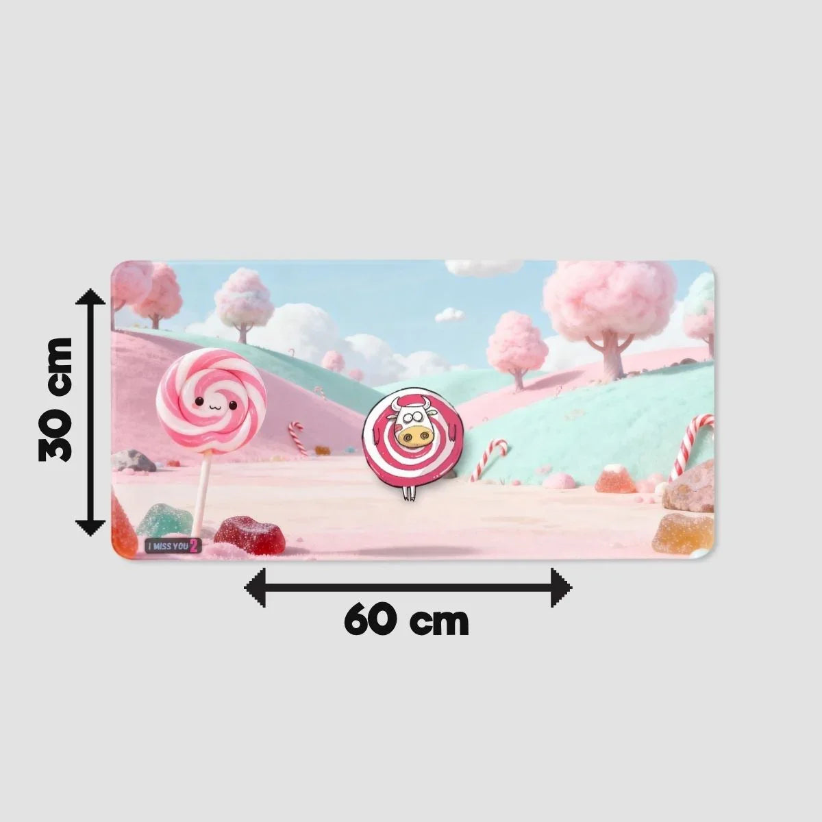 SUGAR MOO – Schreibtischunterlage „Candy Chaos“  60x30cm