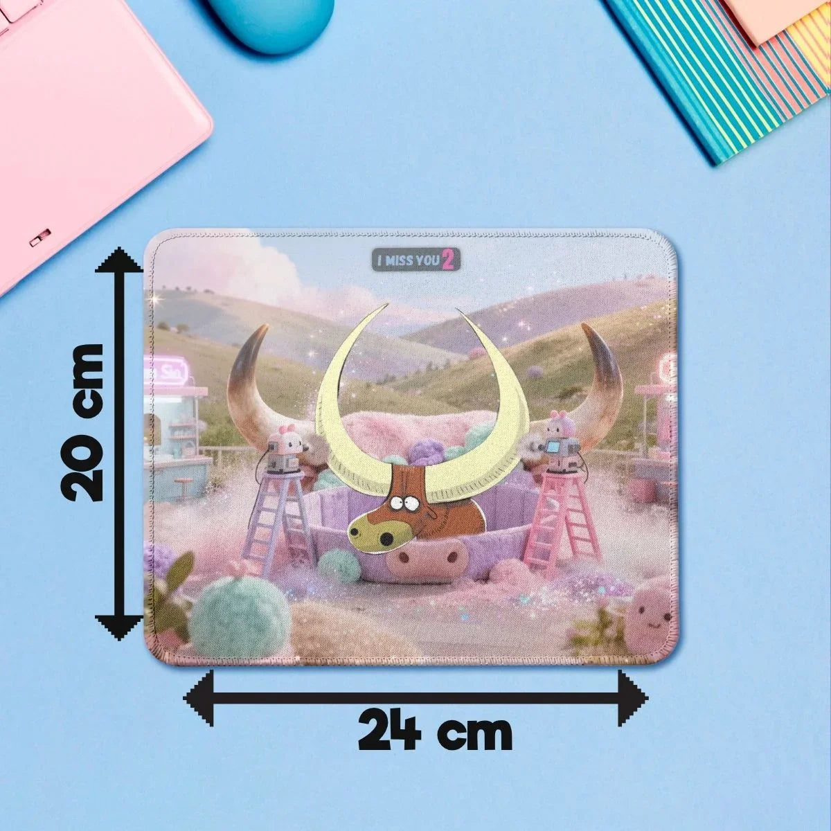 Hornelia " Diva Horn Spa"- Mauspad  24x20 cm