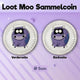 Loot Moo- Collectible Coin Silber Ø 5cm